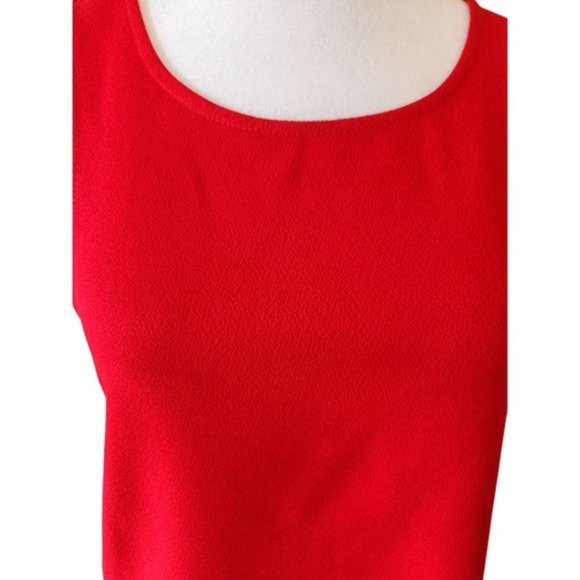 Women's Cherry Red Everly Sleeveless Short Shift Dress Size Small EUC - Picture 5 of 7